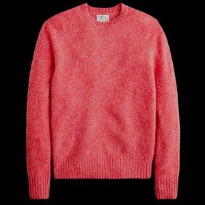 NWT J Crew 100% Wool Dark Pink Irish Donegal Fisherman Sweater (Various Sizes)